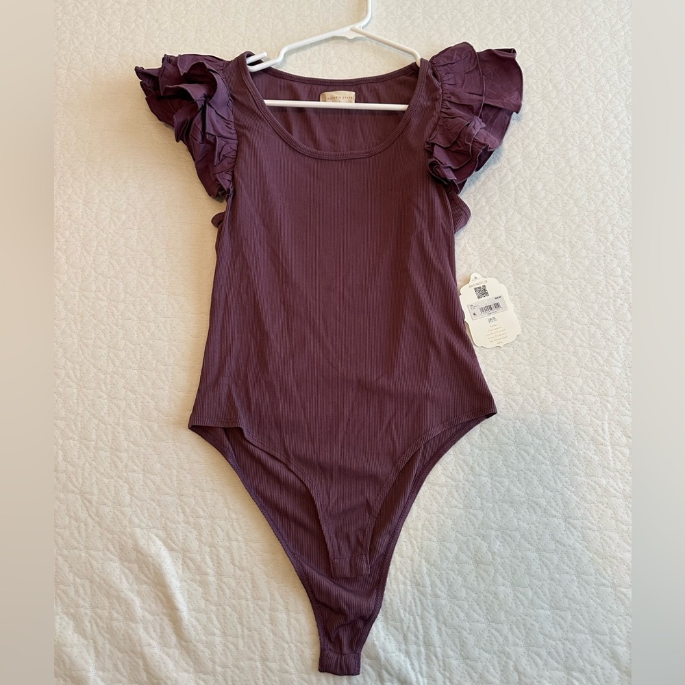Altar’d State Puff Sleeve Bodysuit - With Tags